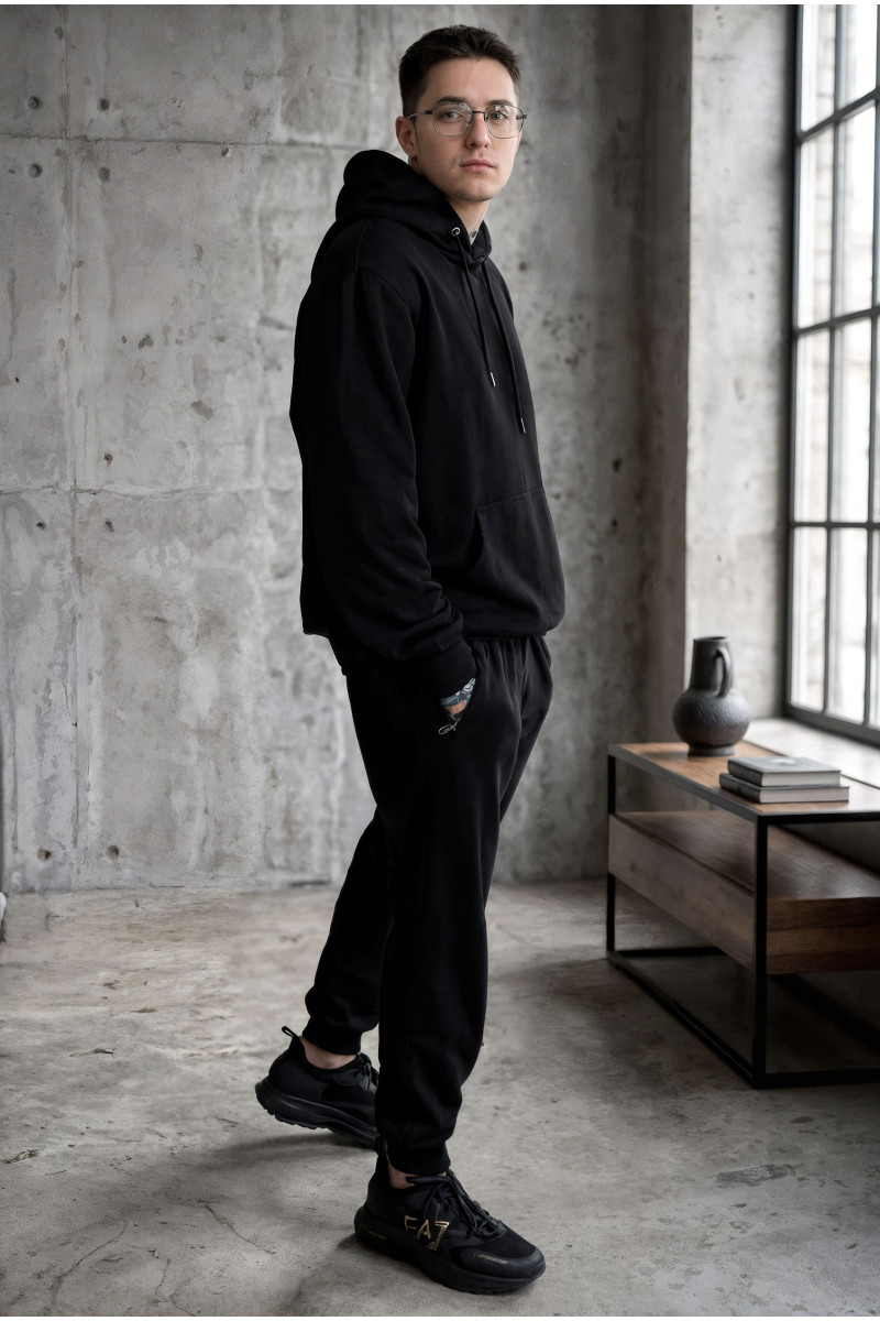 Костюм чоловічий Basic Hoodie Black