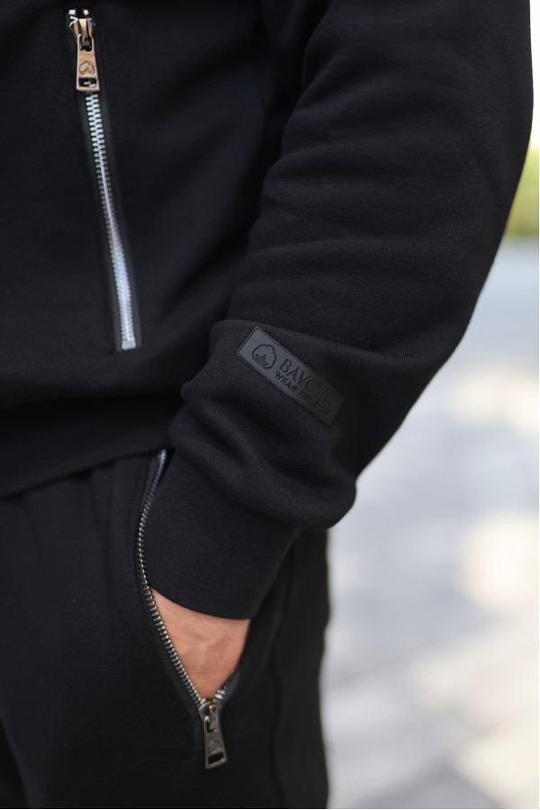 Кофта чоловіча Basic Zip Hoodie Black