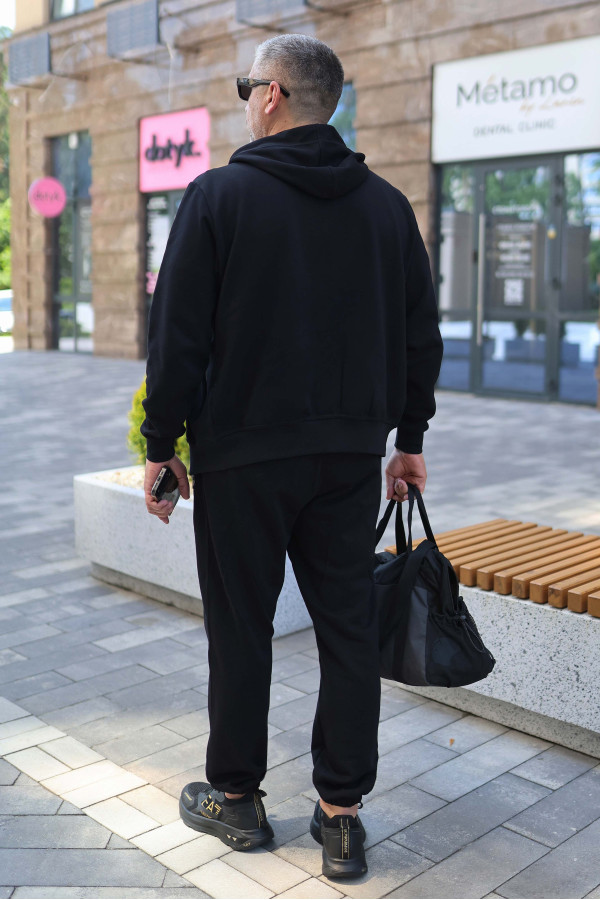 Кофта чоловіча Basic Zip Hoodie Black