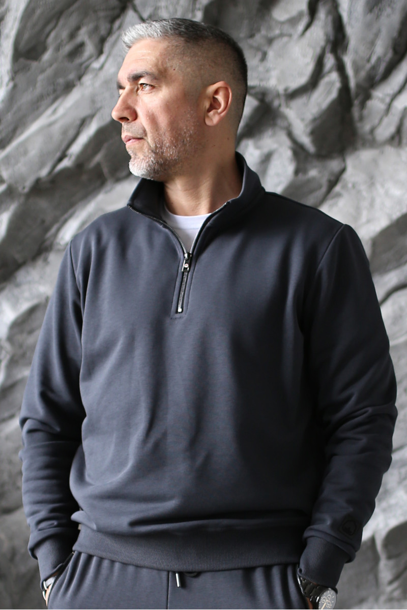 Кофта чоловіча Basic Half-Zip Graphite 