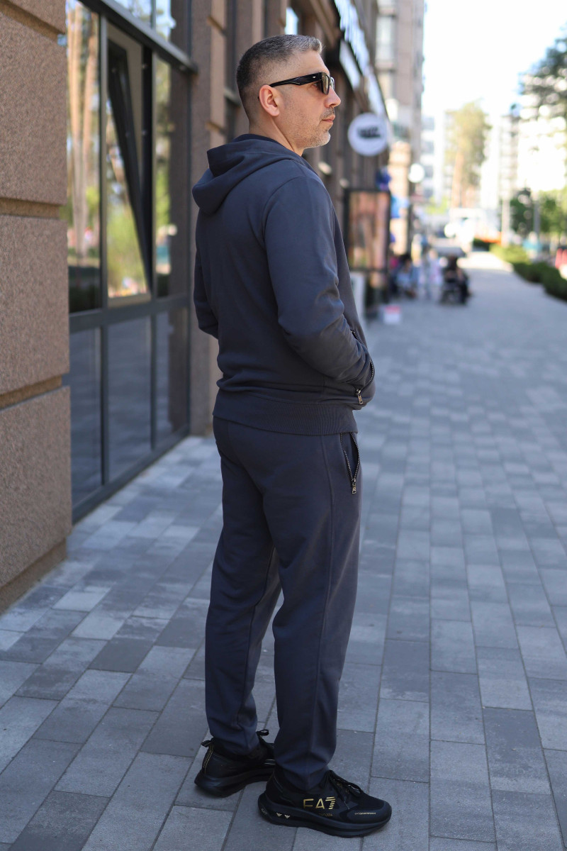 Костюм чоловічий Basic Zip Hoodie Graphite